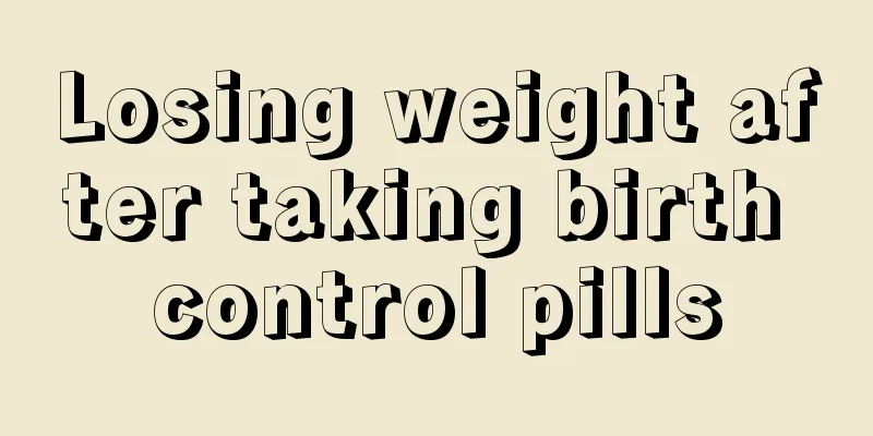 Losing weight after taking birth control pills