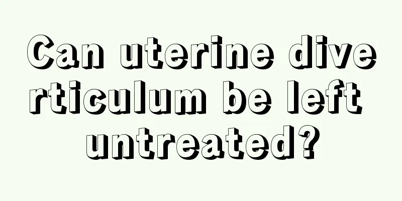 Can uterine diverticulum be left untreated?