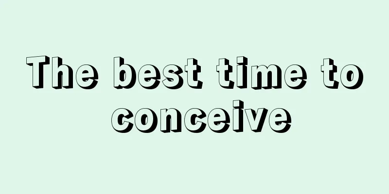 The best time to conceive