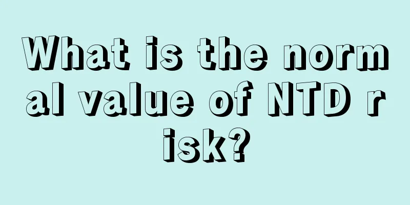 What is the normal value of NTD risk?