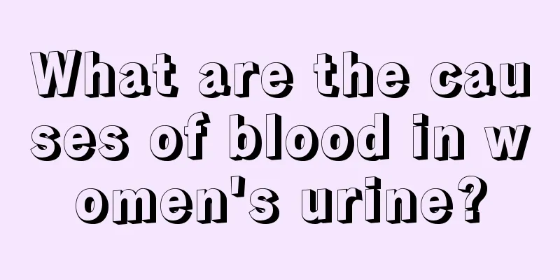 What are the causes of blood in women's urine?