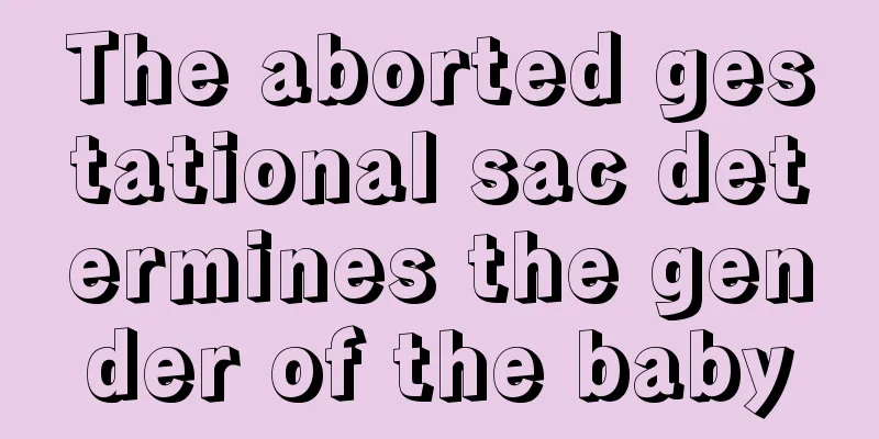 The aborted gestational sac determines the gender of the baby