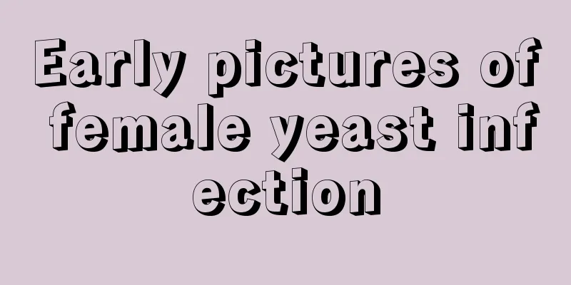 Early pictures of female yeast infection