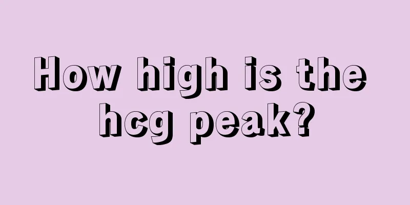 How high is the hcg peak?