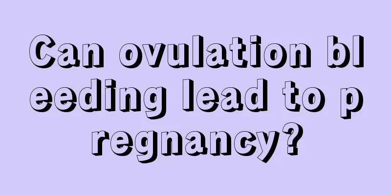 Can ovulation bleeding lead to pregnancy?