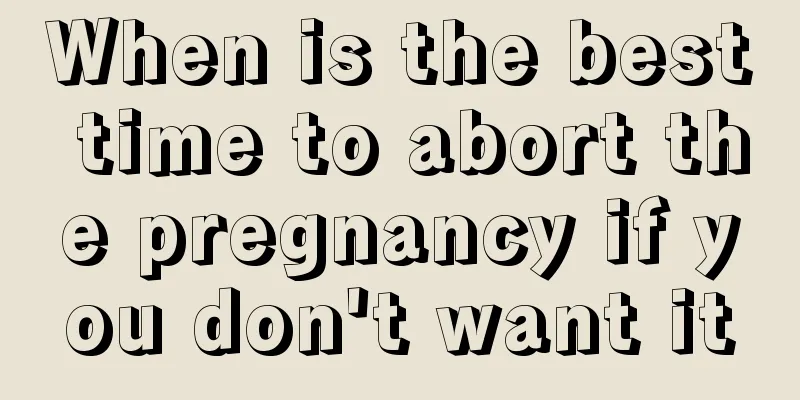 When is the best time to abort the pregnancy if you don't want it