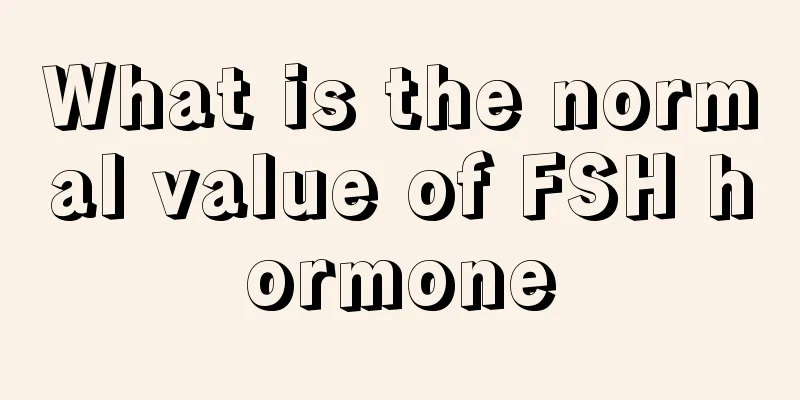 What is the normal value of FSH hormone