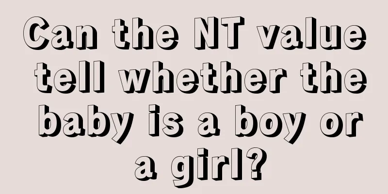 Can the NT value tell whether the baby is a boy or a girl?