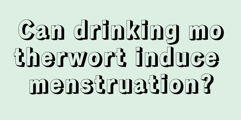 Can drinking motherwort induce menstruation?