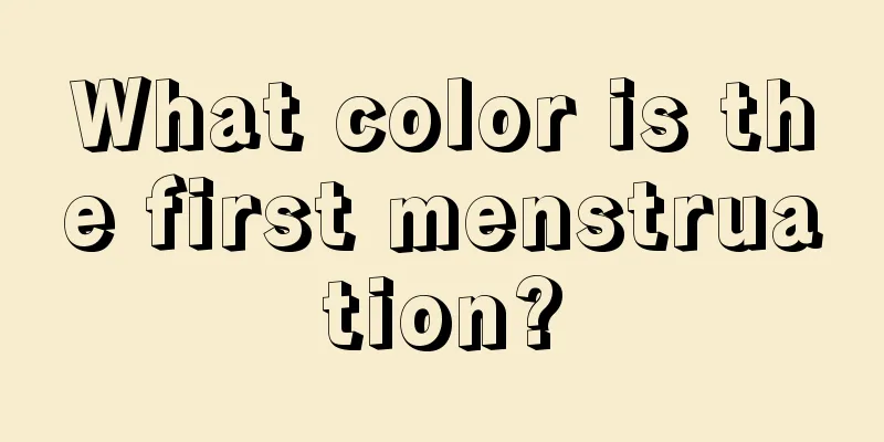 What color is the first menstruation?