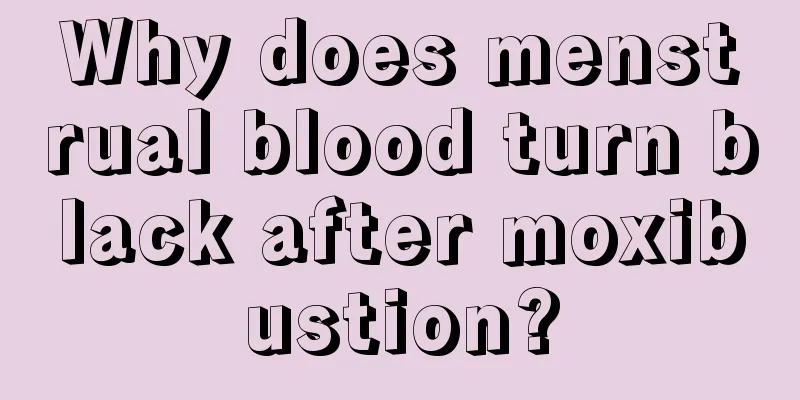 Why does menstrual blood turn black after moxibustion?