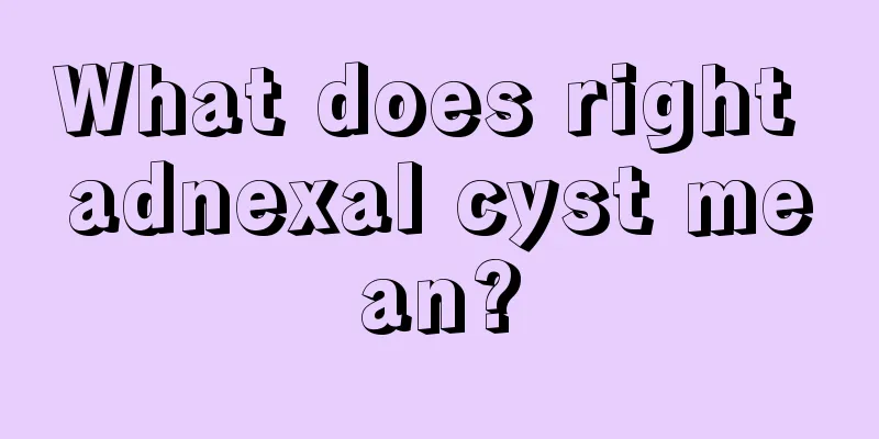 What does right adnexal cyst mean?