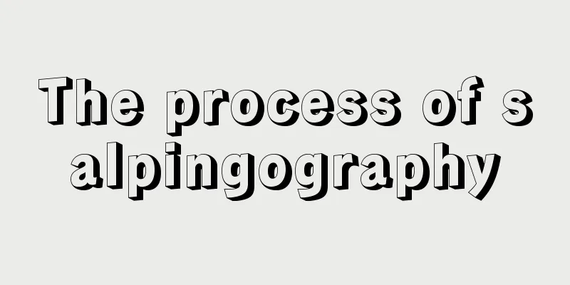 The process of salpingography