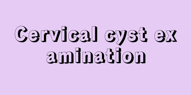 Cervical cyst examination