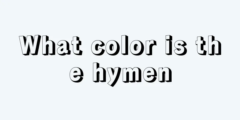 What color is the hymen