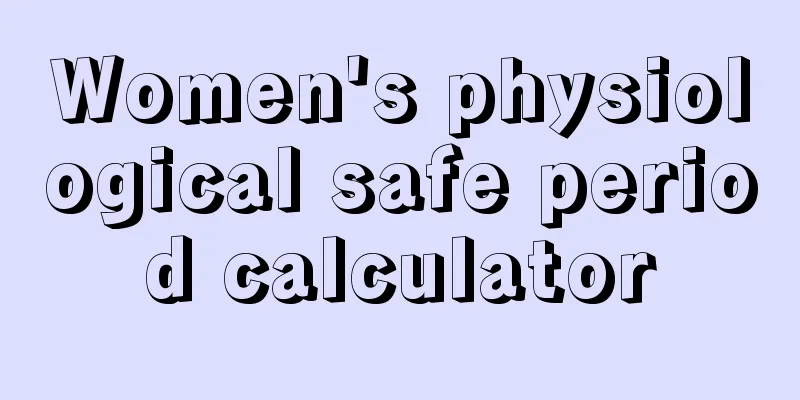 Women's physiological safe period calculator