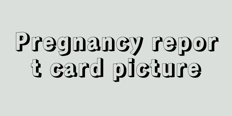 Pregnancy report card picture