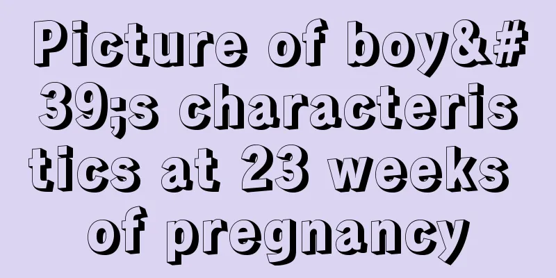 Picture of boy's characteristics at 23 weeks of pregnancy