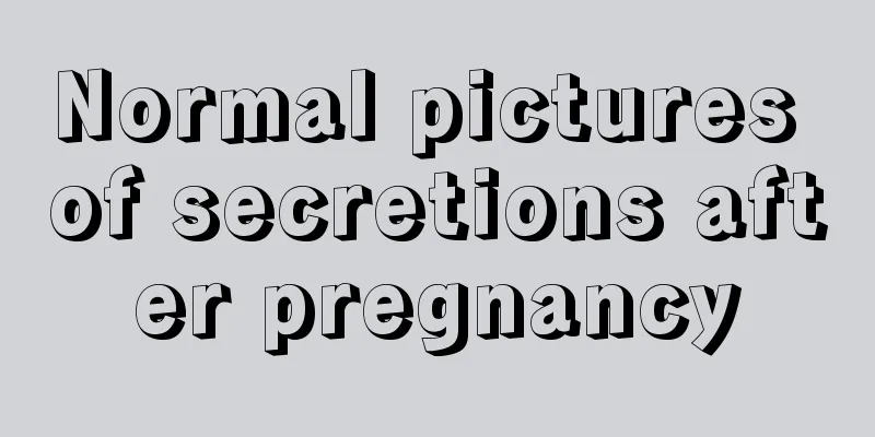 Normal pictures of secretions after pregnancy