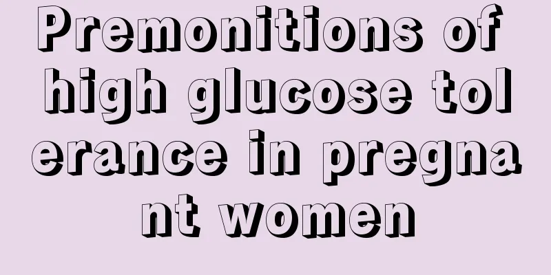 Premonitions of high glucose tolerance in pregnant women