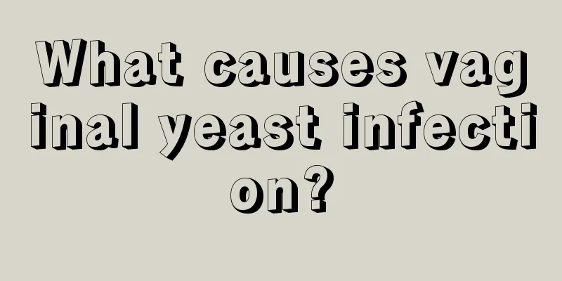 What causes vaginal yeast infection?