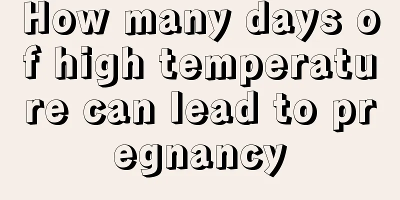 How many days of high temperature can lead to pregnancy