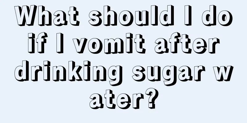 What should I do if I vomit after drinking sugar water?