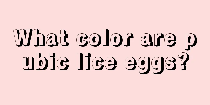 What color are pubic lice eggs?