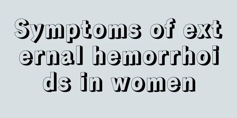 Symptoms of external hemorrhoids in women