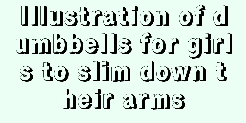 Illustration of dumbbells for girls to slim down their arms