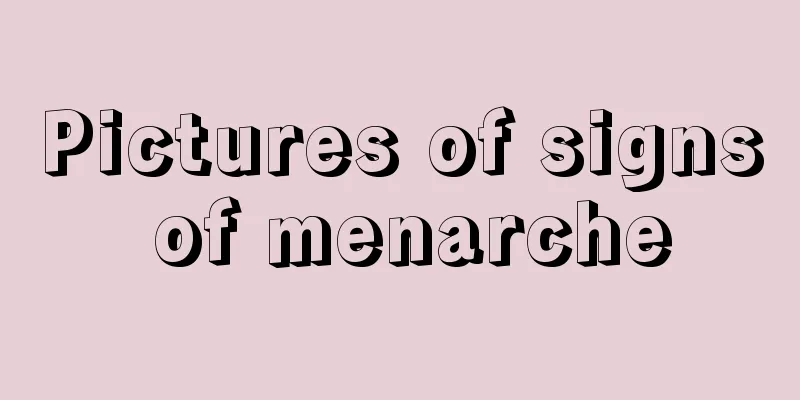 Pictures of signs of menarche