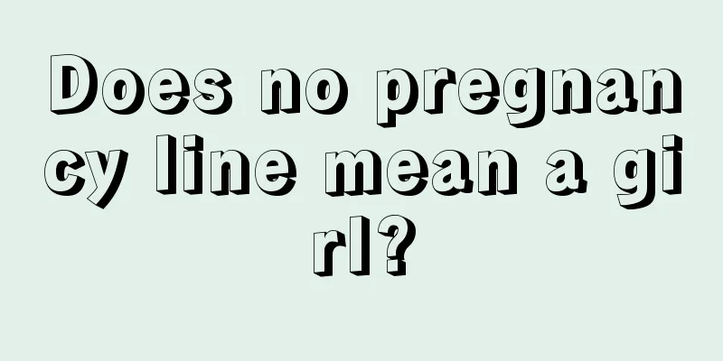 Does no pregnancy line mean a girl?