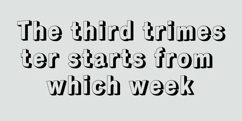 The third trimester starts from which week