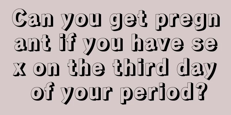 Can you get pregnant if you have sex on the third day of your period?