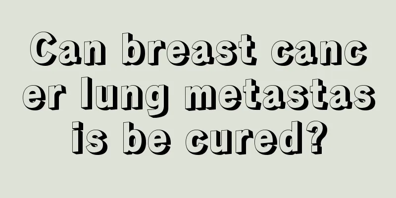 Can breast cancer lung metastasis be cured?