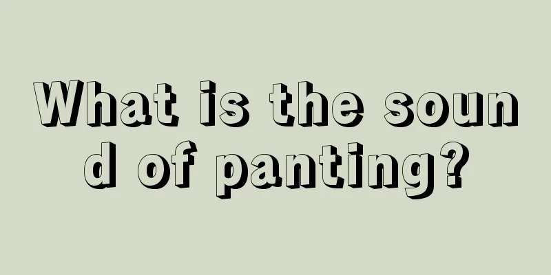 What is the sound of panting?