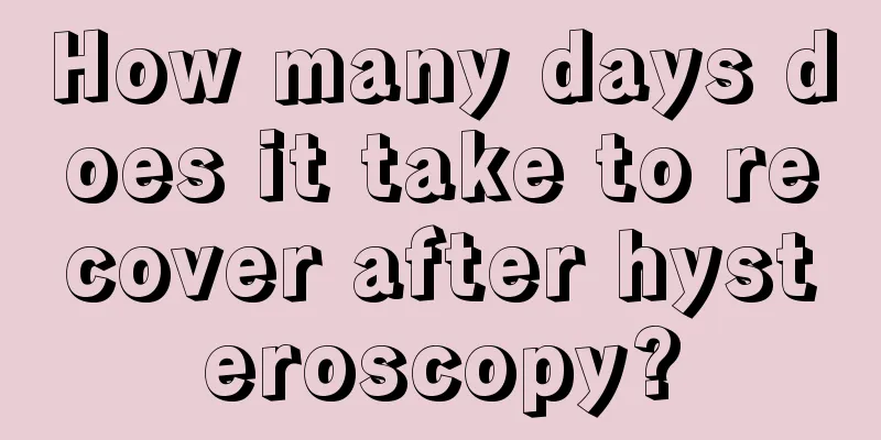 How many days does it take to recover after hysteroscopy?