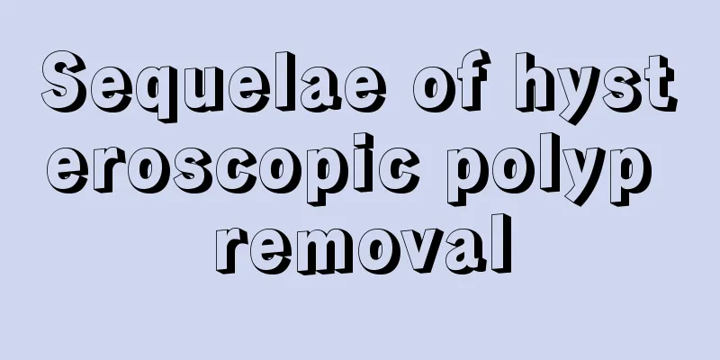 Sequelae of hysteroscopic polyp removal