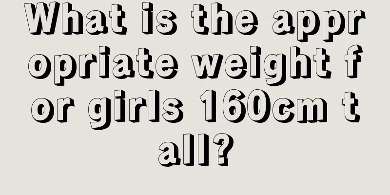 What is the appropriate weight for girls 160cm tall?