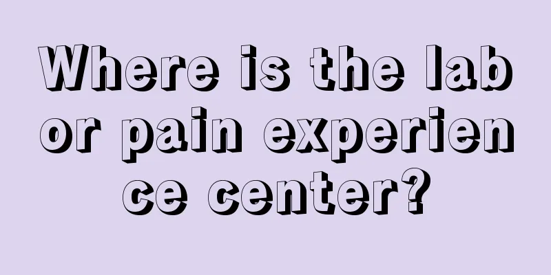 Where is the labor pain experience center?