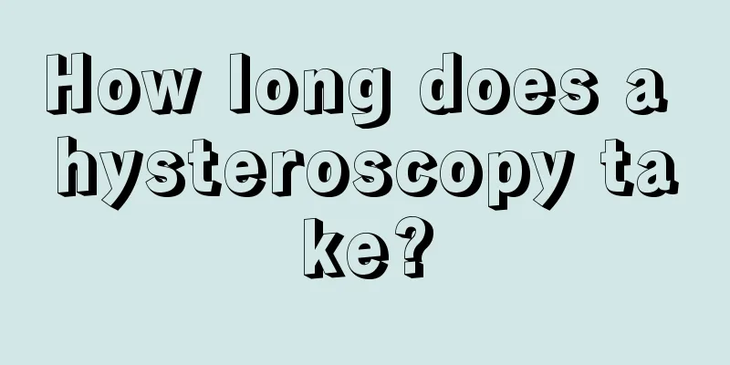 How long does a hysteroscopy take?