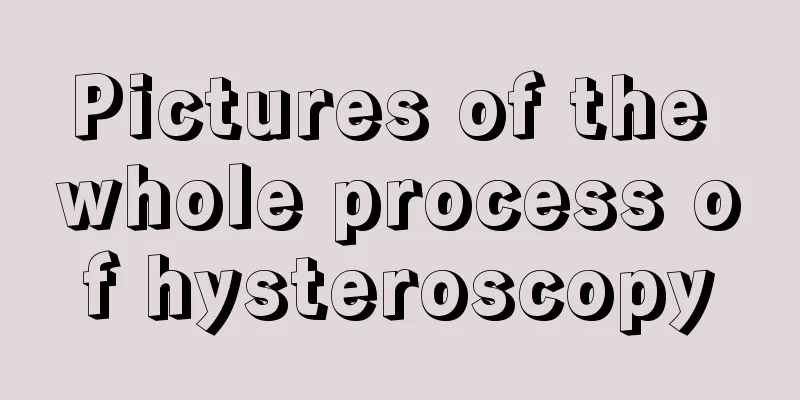 Pictures of the whole process of hysteroscopy