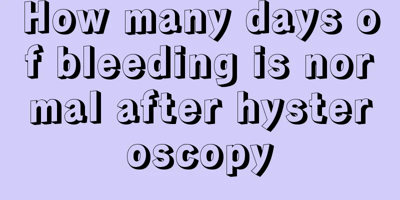 How many days of bleeding is normal after hysteroscopy