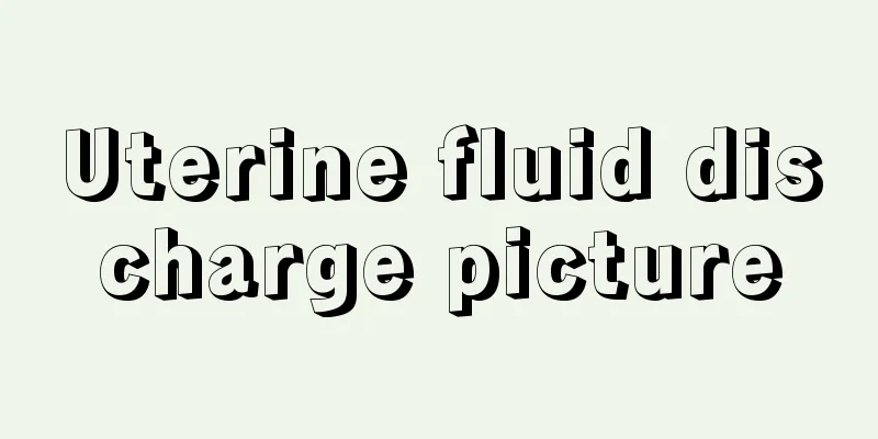 Uterine fluid discharge picture