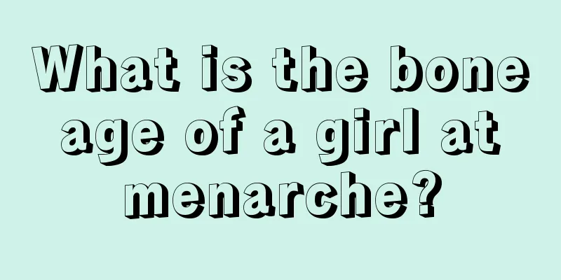 What is the bone age of a girl at menarche?