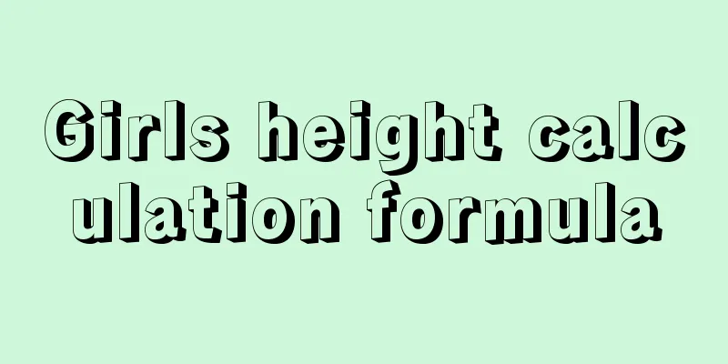 Girls height calculation formula