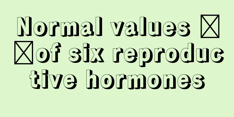 Normal values ​​of six reproductive hormones