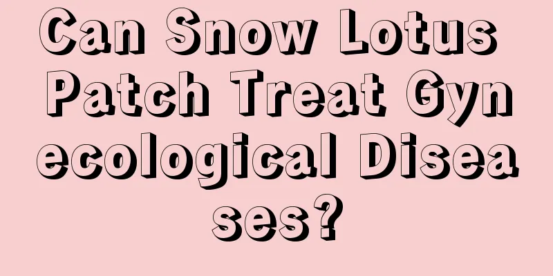 Can Snow Lotus Patch Treat Gynecological Diseases?