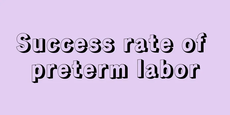 Success rate of preterm labor