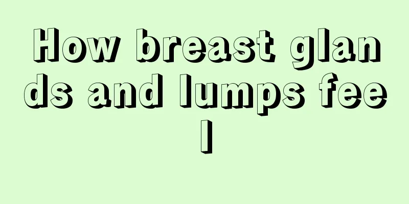 How breast glands and lumps feel